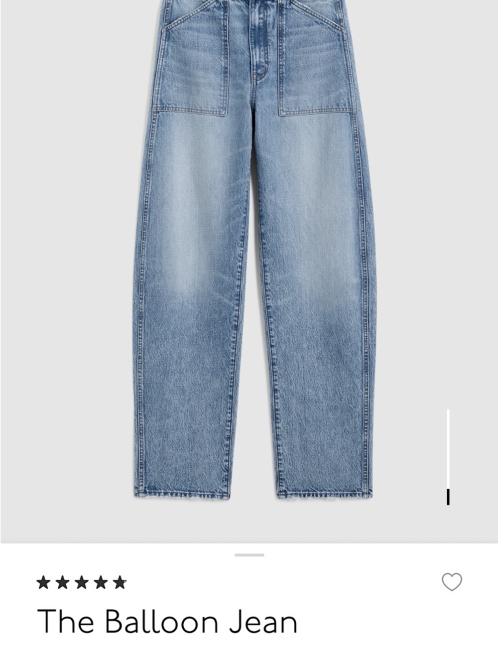 Madewell Light Blue Relaxed Balloon Jeans